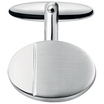 silver plated and rhodium Plated Line T-bar Cufflinks