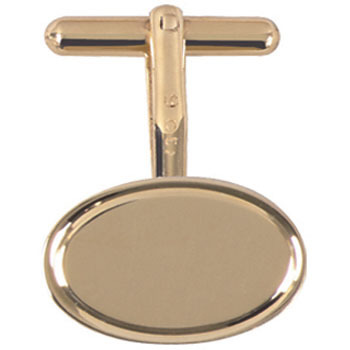 9ct Gold T-bar Cufflinks