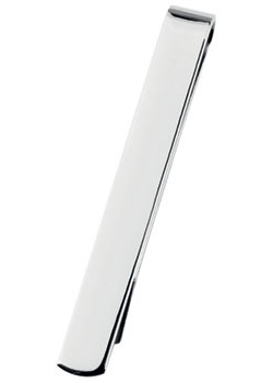 Rhodium Plated Plain Tie Bar