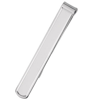 Sterling Silver Bordered Tie Bar