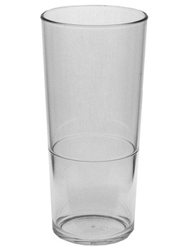 6 Polycarbonate Plastic Privilege Stacking 12oz Glasses
