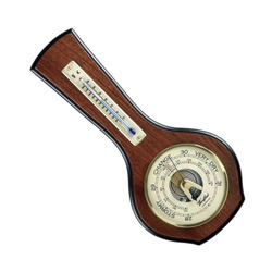 Veneered Barometer and Thermometer  - 1601
