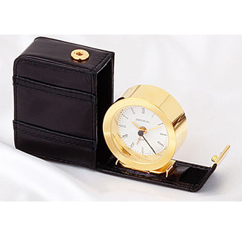 Alarm Clock in Leather Case - IMP 610