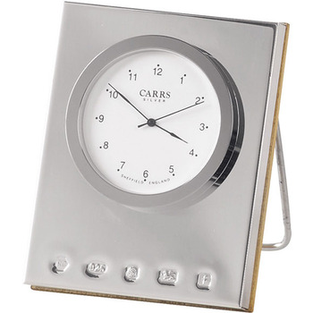 Small Silver Desk Clock - 1862