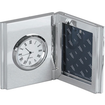 Silver plated Clock Photoframe - 1865