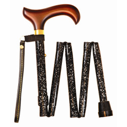 NEW - Shorter Mini 5 Part Folding Walking Sticks - Ideal for Handbags 91B