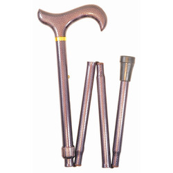 NEW - Folding Walking Sticks for Men with Patterned Handles