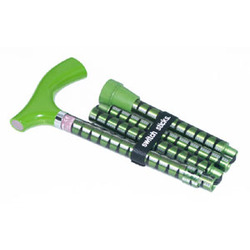 Switchsticks Folding Walking Sticks - Luxury - 'Green Pepa'