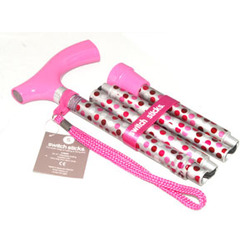 Switchsticks Folding Walking Sticks - Luxury - 'Hot Pink'