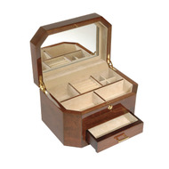 Woodford Rosewood Veneered With Piano Finish Jewellery Box