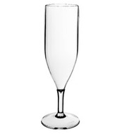 6 x Polycarbonate Champagne Glasses