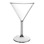 6 x Polycarbonate Martini / Cocktail Glasses