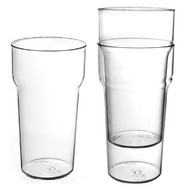 6 x 1/2pt Polycarbonate Tulip (stackable) Beer Glasses