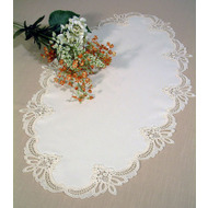 Truro Oval Table Centre - 14x25/ 36x65cm