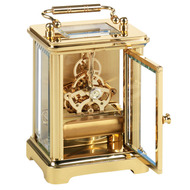 1430 - Quartz Skeleton Brass Grande Carriage Clock