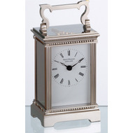 Chrome Anglais Corinthian Carriage Clock with Quartz Movement