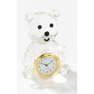 Crystal Teddy Bear Clock - IMP514