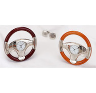Miniature Steering Wheel Clock with cufflinks - IMP 420/RW/CW