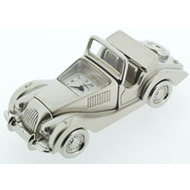 Miniature Morgan Stlye Car Clock Model - IMP1013S Chrome Plated