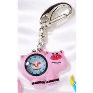 Pink Pig Keyring Clock - IMP 723