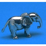 Silver Elephant Family Ornament - Baby