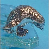 Silver Penguin Ornament - Looking Down