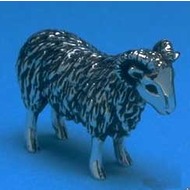 Silver Sheep Family Ornament - Ram