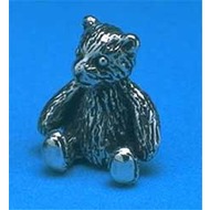 Small Teddy Silver Ornament