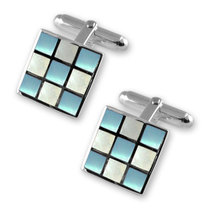 Sterling Silver/Shell Cufflinks