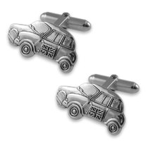 Sterling silver Mini car cufflinks