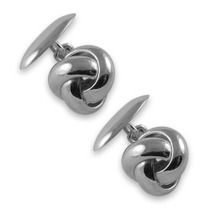 Sterling silver knot cufflinks2