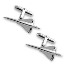 Sterling Silver Plated Concorde cufflinks