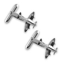 Sterling Silver Plated Spitfire cufflinks
