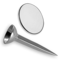 Silver plated golf tee & marker set