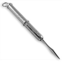 Sterling silver hand engraved toothpick