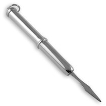 Sterling silver plain twist action toothpick