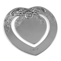Sterling silver heart bookmark 1