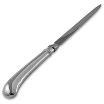Sterling silver pistol letter opener - large