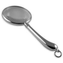 Sterling silver pistol magnifying glass