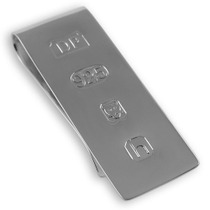 Sterling silver James Bond money clip  As featured in Casino Royale