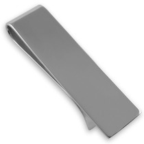 Sterling silver plain money clip