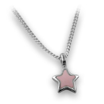 Sterling silver enamel star pendant