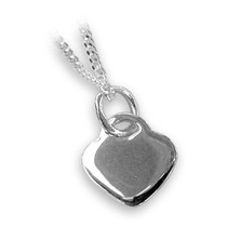 Sterling silver heart pendant