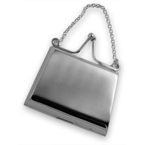 Sterling silver handbag pill box