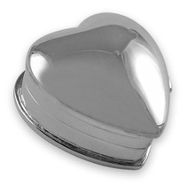Sterling silver small heart pill box