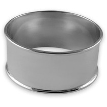 Silver plated round napkin ring