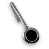 Sterling silver onyx napkin hook