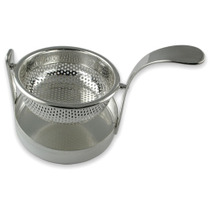 Silver plated revolving tea strainer
