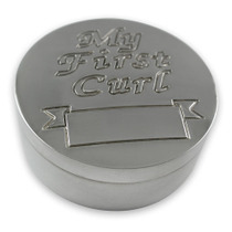 Silver plated 'My First Curl' box