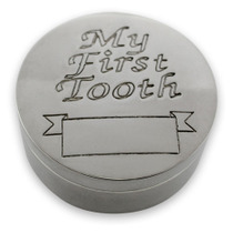 Silver plated 'My First Tooth' box